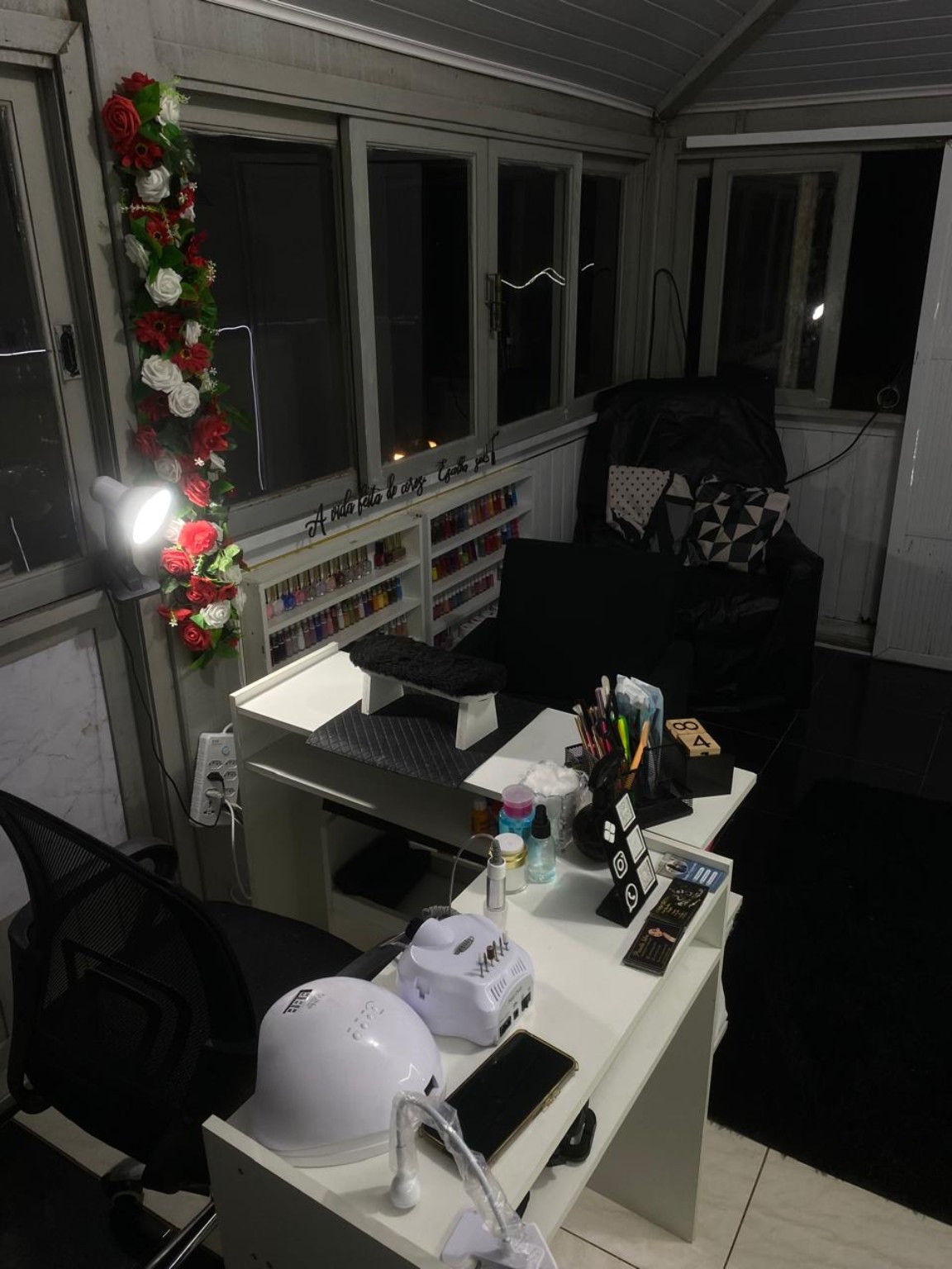 Espaço de atendimento da Priscila Nails